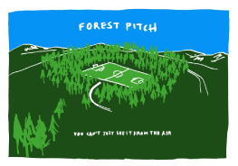 Forest Pitch screenprint by Craig Coulthard Forest Pitch screenprint by Craig Coulthard